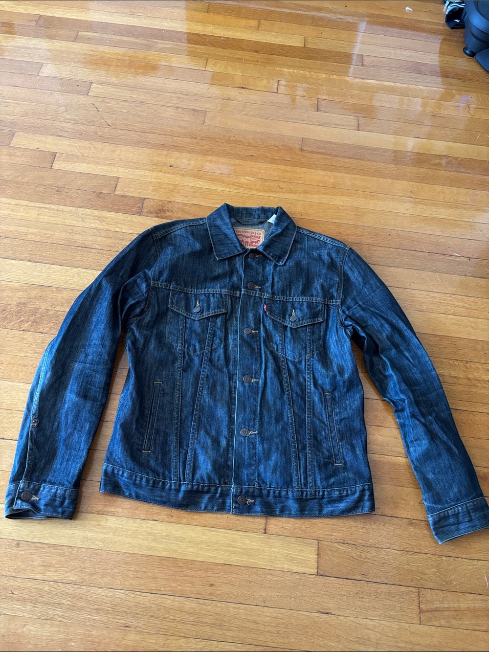 Men's Dark Blue Denim Jacket